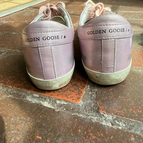 Authentic Golden Goose Pink Super Star Sneakers - Picture 6 of 8